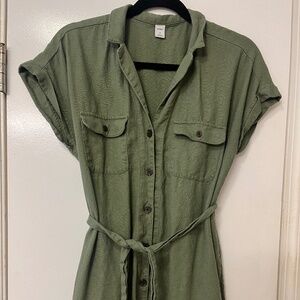 Old Navy Military Green Dress